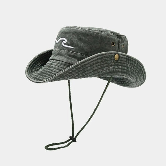 Breathable Cotton Embroidered Sunshade Bucket Hat