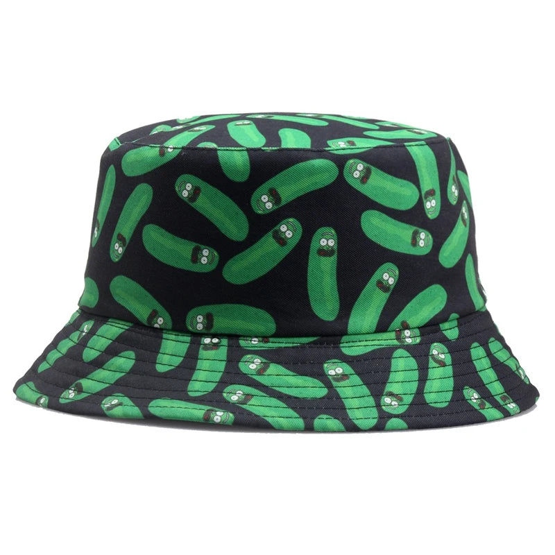 Printed Cucumber Cotton Bucket Hat