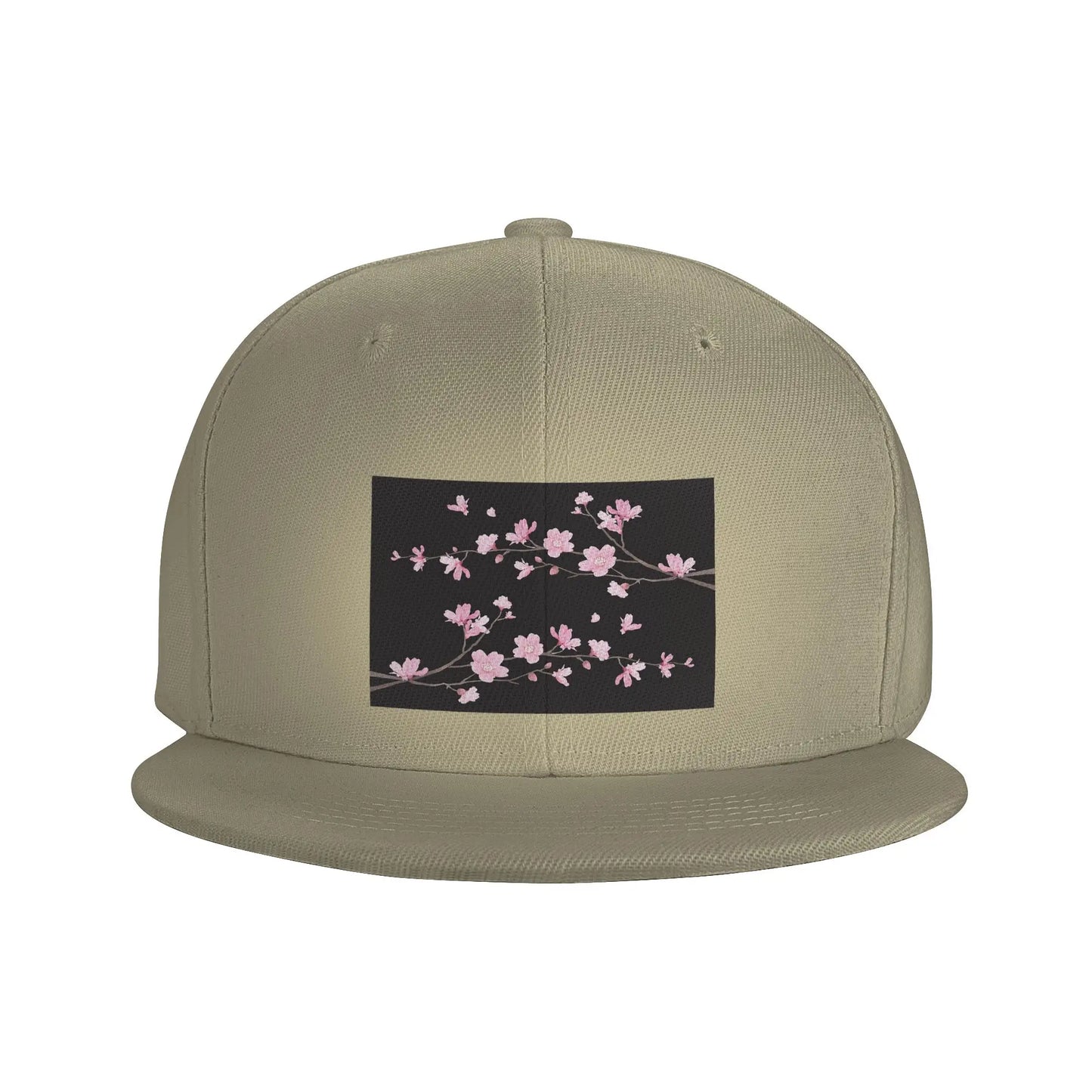 Cherry Blossom Floral Plant Pattern Snapback Cap