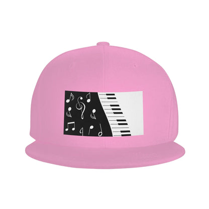 Abstract Piano Keys Musical Notes Snapback Cap