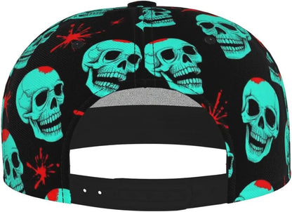 Blood Skull Horror Halloween Baseball Cap