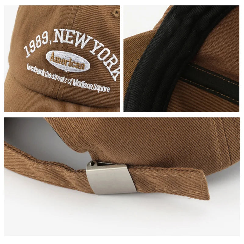 Letters Embroidered Unisex Cotton Baseball Cap