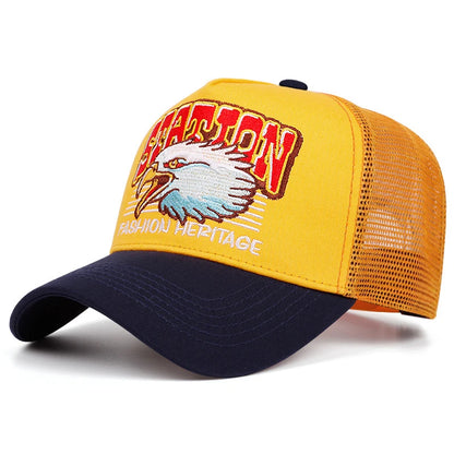 Station Eagle Head Mesh Hip Hop Baseball Cap