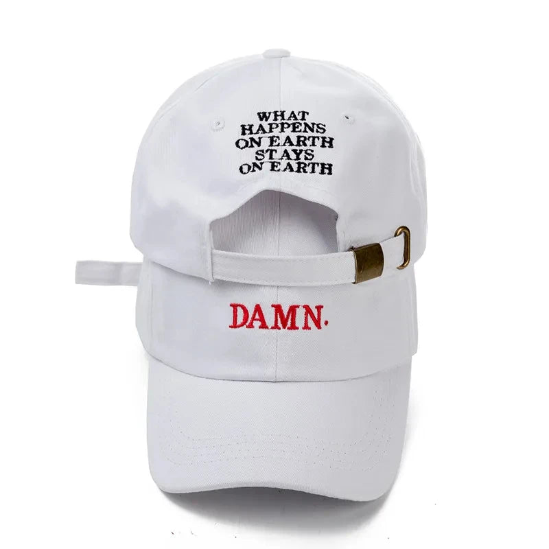 DAMN Embroidered Hip Hop Unstructured Baseball Hat