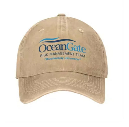Washed Vintage Letter Print Baseball Cap