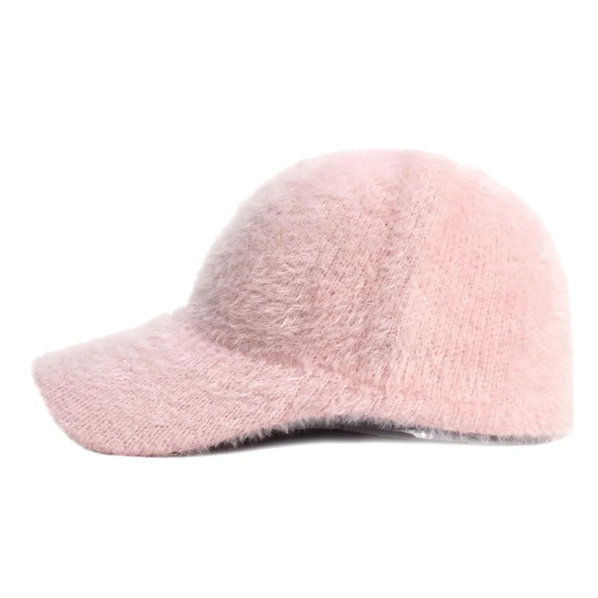 Fluffy Knitted Warm Winter Baseball Cap