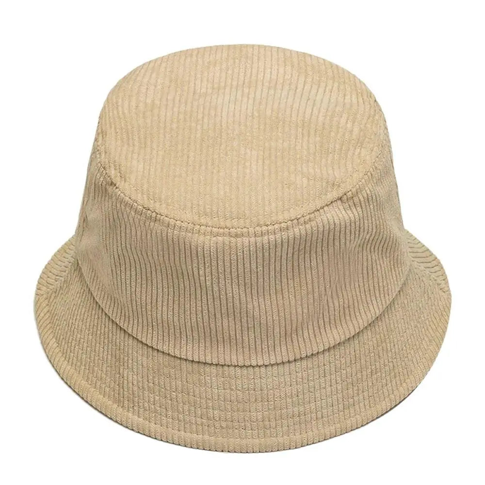 Corduroy Solid Color Foldable Bucket Hat
