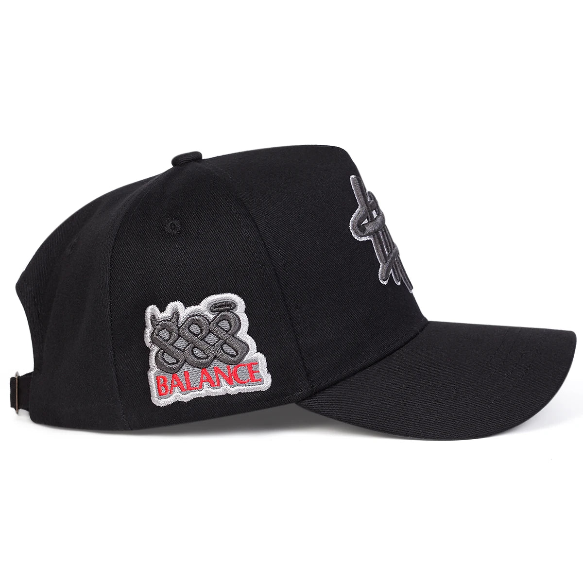 Unisex HA Letter Embroidered Adjustable Baseball Cap