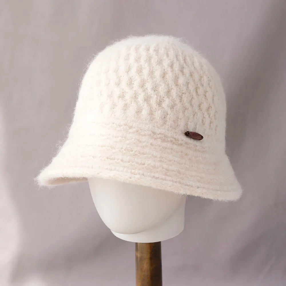 Colorblock Knitted Foldable Bucket Hat