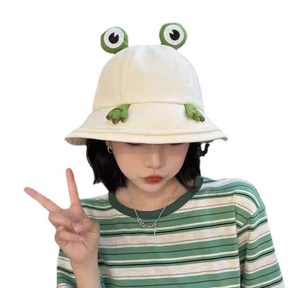 Cute Big Eyes Frog Bucket Hat