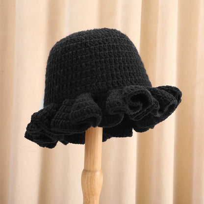 Handmade Crocheted Ruffled Bamboo Fisherman Bucket Hat