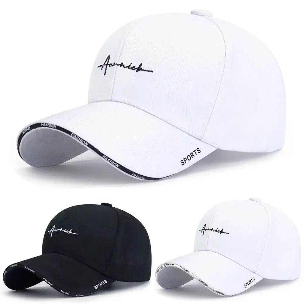 Summer Sunscreen Adjustable Cotton Solid Color Baseball Cap