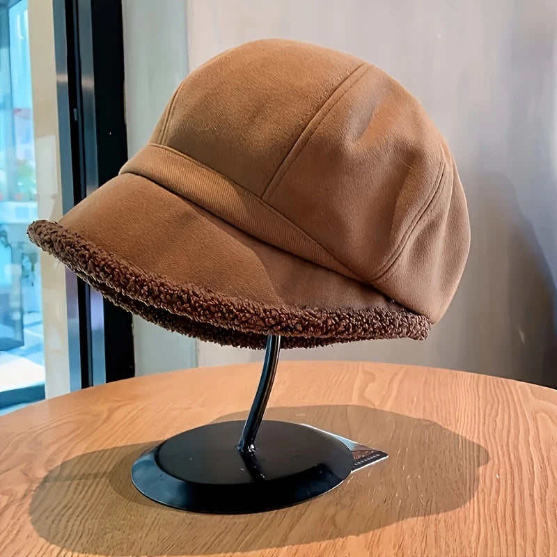 Women’s Thick Velvet Fisherman Bucket Hat