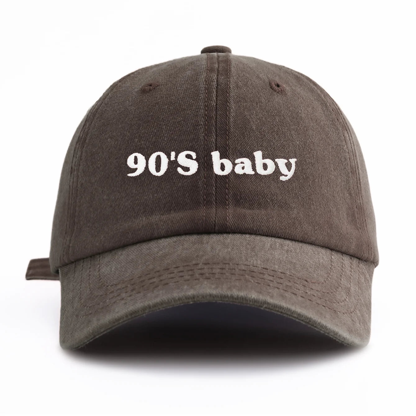 90s Baby Embroidery Washed Dad Baseball Cap