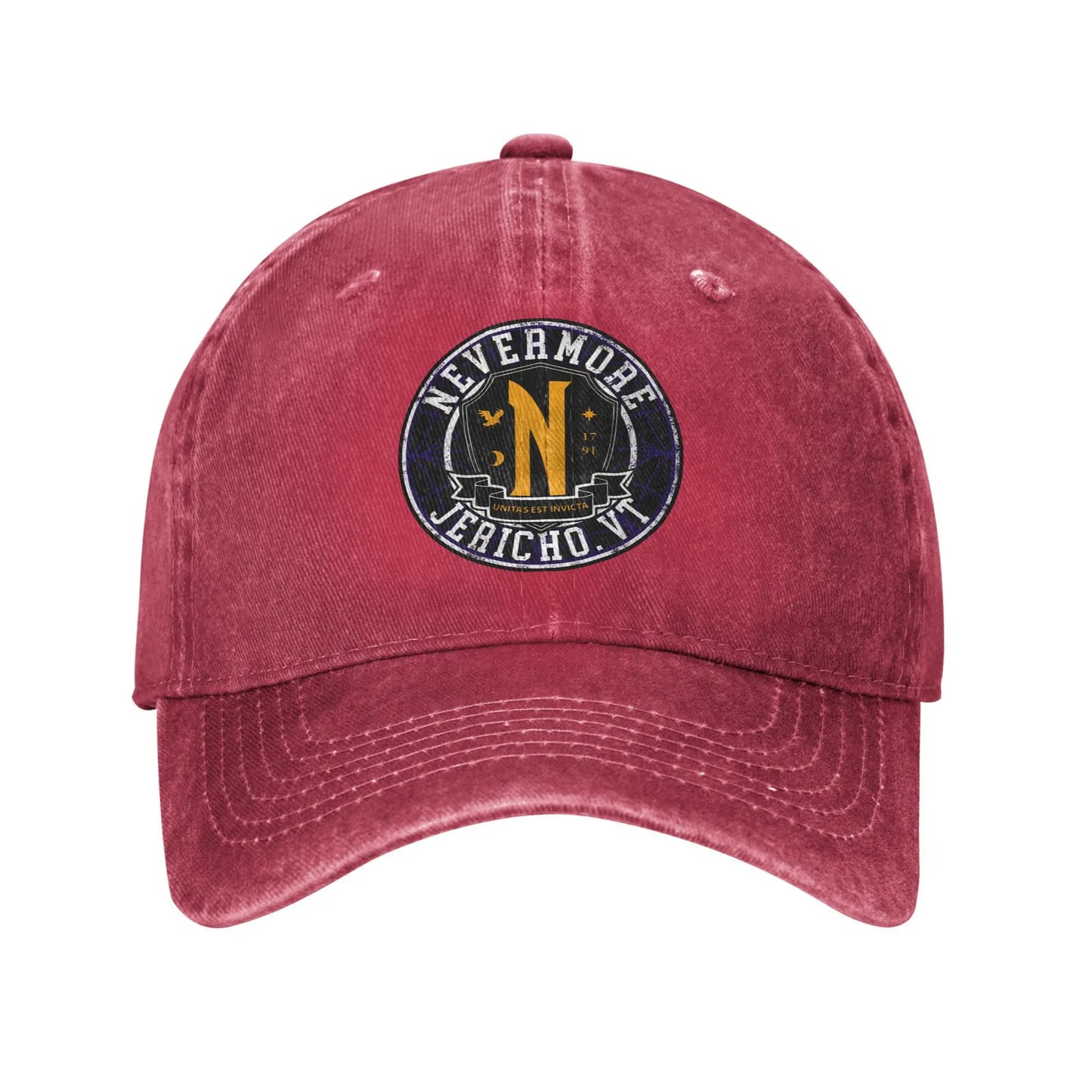 Nevermore Academy Emblem Washed Trucker Baseball Cap