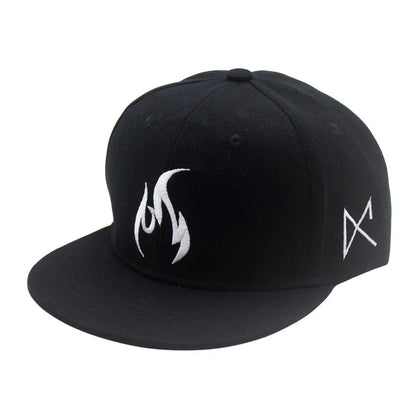 Unisex Flame Embroidery Baseball Cap