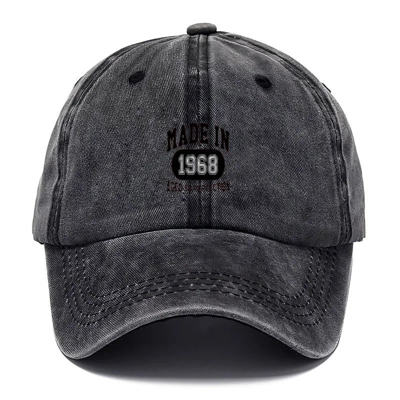 1968 Vintage Washed Cotton Retro Classic Baseball Cap