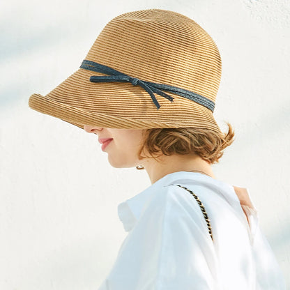 French Straw Bonnet Bucket Hat