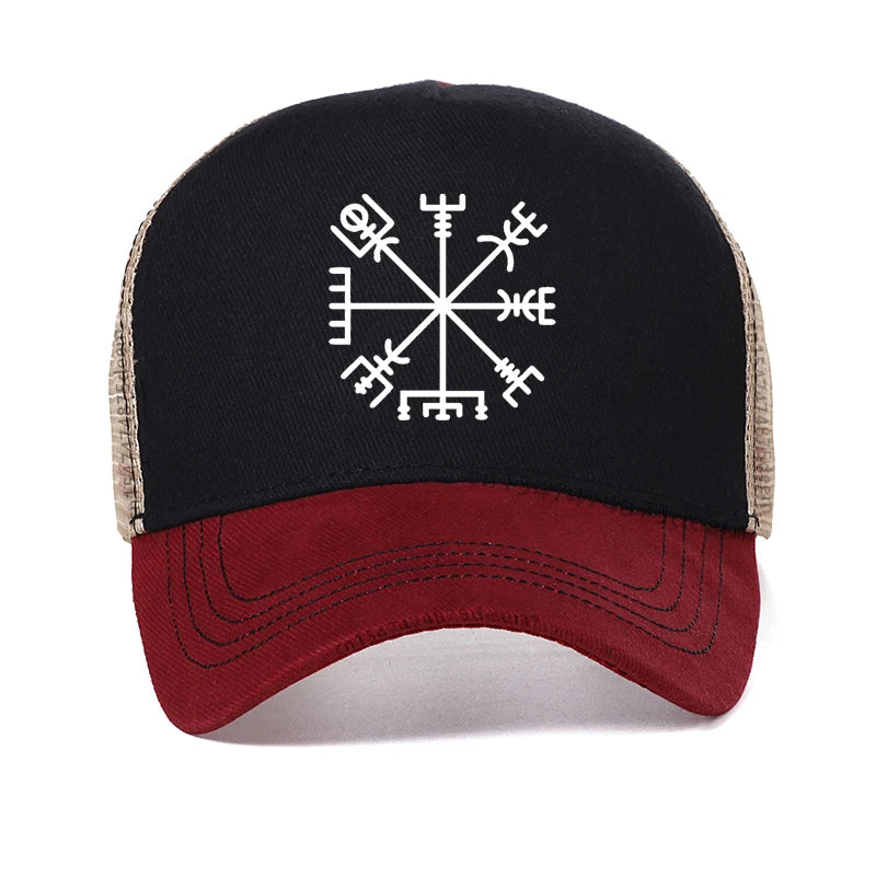 Viking Vegvisir Ragnar Lagertha Mesh Trucker Baseball Cap