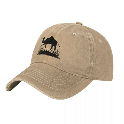 Vintage Distressed Camel Silhouette Baseball Cap