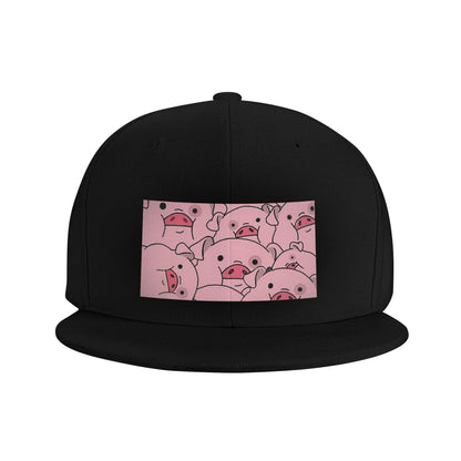 Cute Cartoon Pig Waddles Snapback Cap