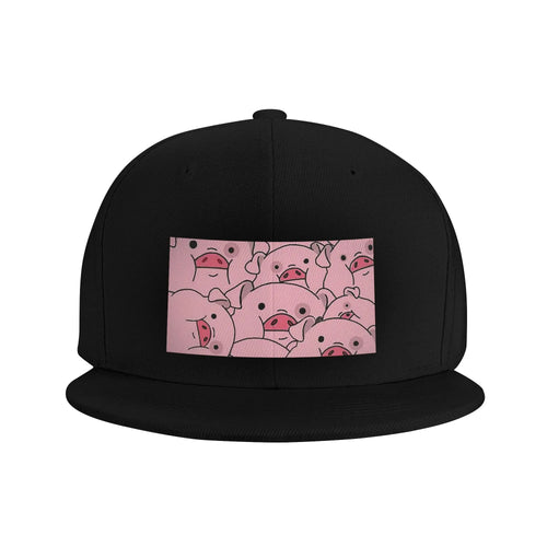 Cute Cartoon Pig Waddles Snapback Cap