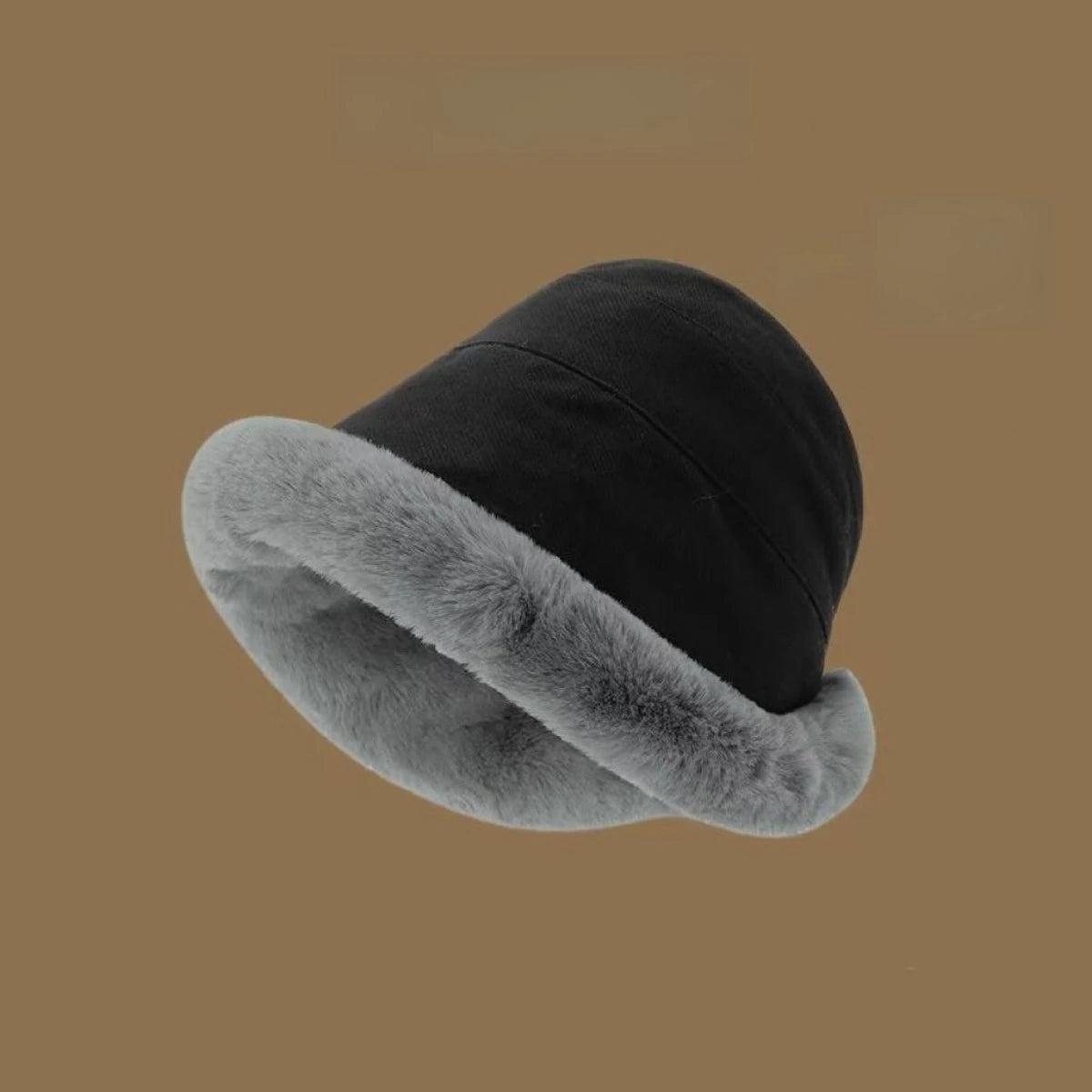 Plush Velvet Winter Bucket Hat