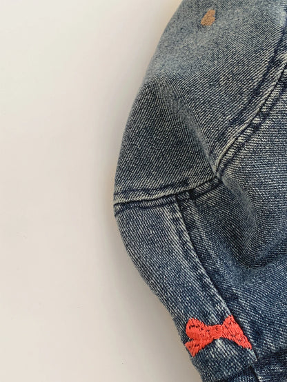 Washed Ripped Denim Fisherman Hat