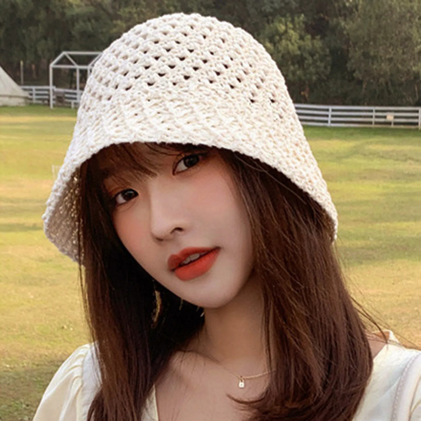 Summer Women Breathable Foldable Japanese Bucket Hat