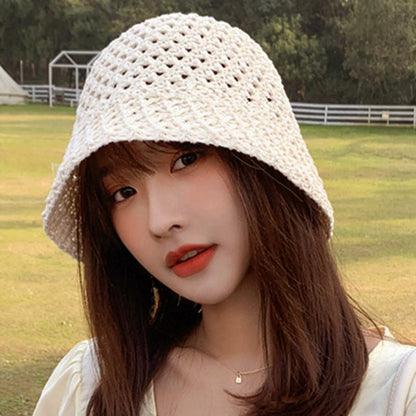 Summer Women Breathable Foldable Japanese Bucket Hat
