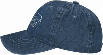 Pig Butcher Chart Distressed Cotton Baseball Cap