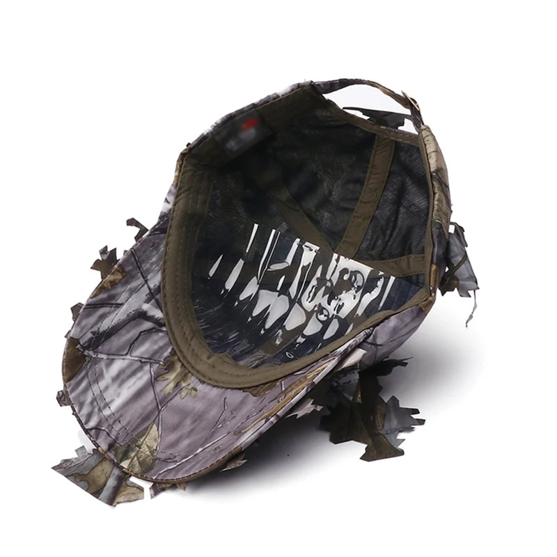 3D Leaf Camo Tactical Hunting Cap