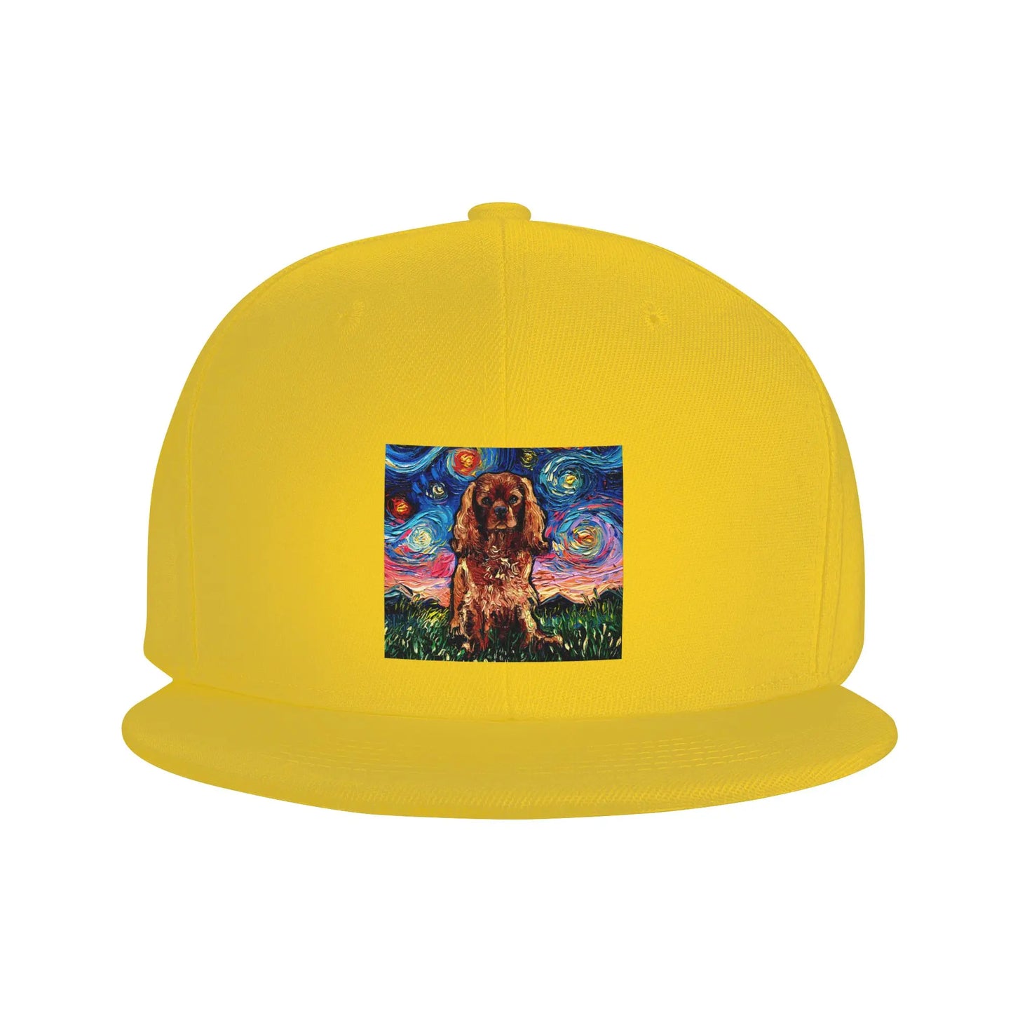 Ruby Cavalier King Charles Spaniel Night Snapback Cap