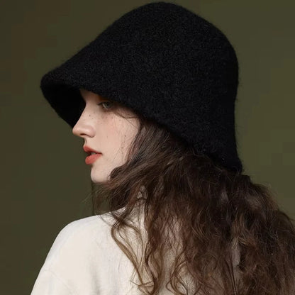 Winter Windproof Simple Design Bucket Hat