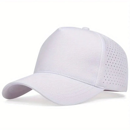 Unisex Solid Color Breathable Baseball Caps