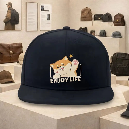 Shiba Inu Enjoy Life Streetwear Snapback Cap