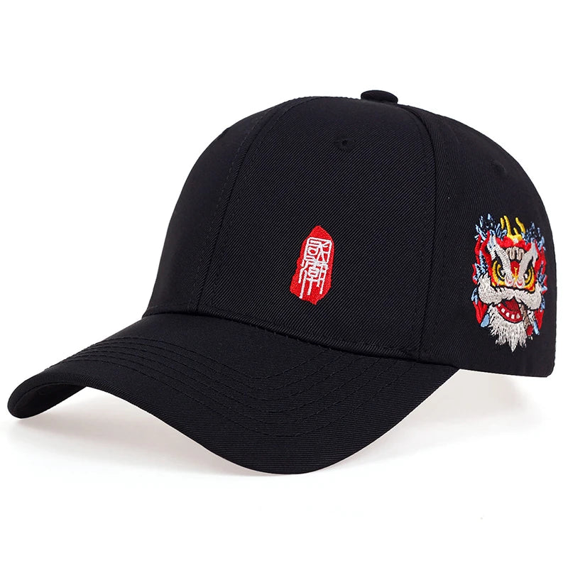 Chinese Style Embroidered Snapback Baseball Cap