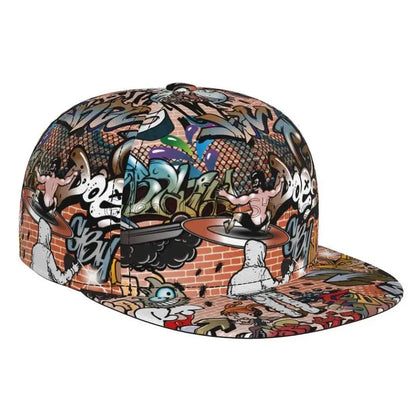 Colorful Graffiti Art Print Snapback Baseball Cap