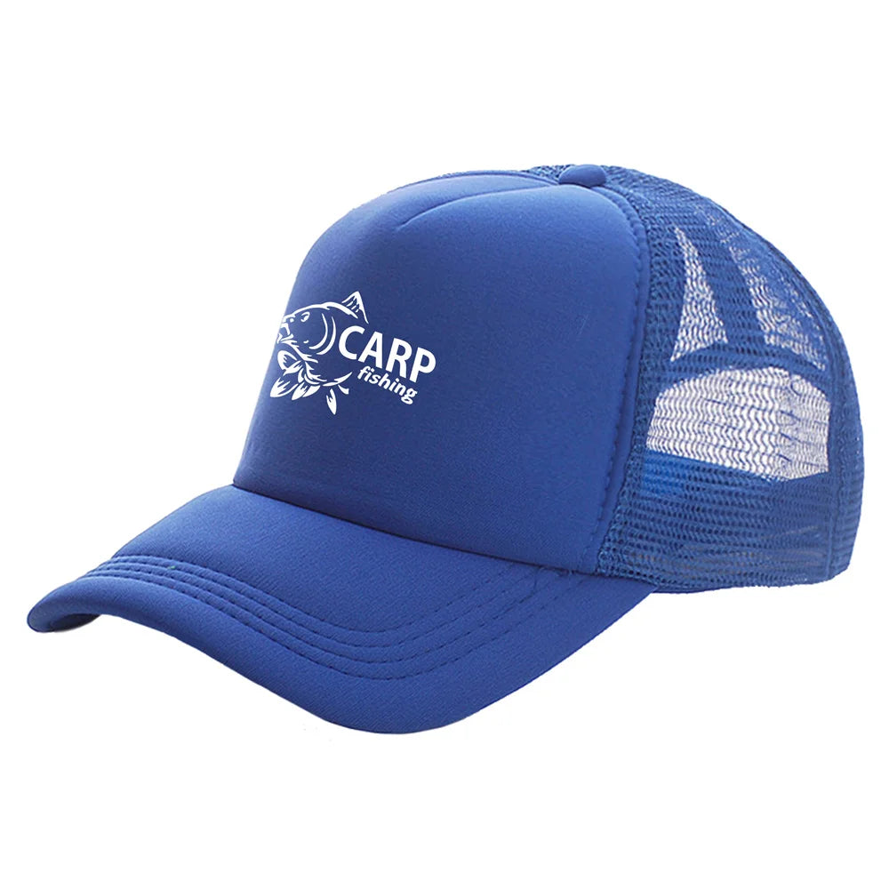 Funny Carp Fishing Trucker Baseball Cap