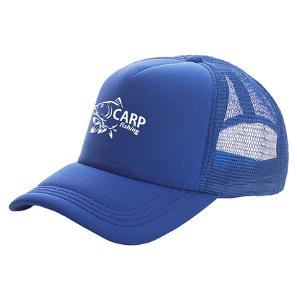 Funny Carp Fishing Trucker Baseball Cap