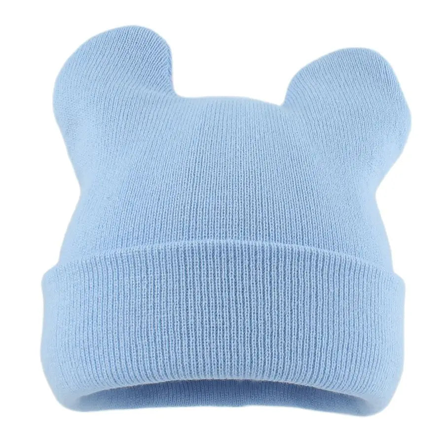 Korean Cute Cat Ear Knit Bucket Hat
