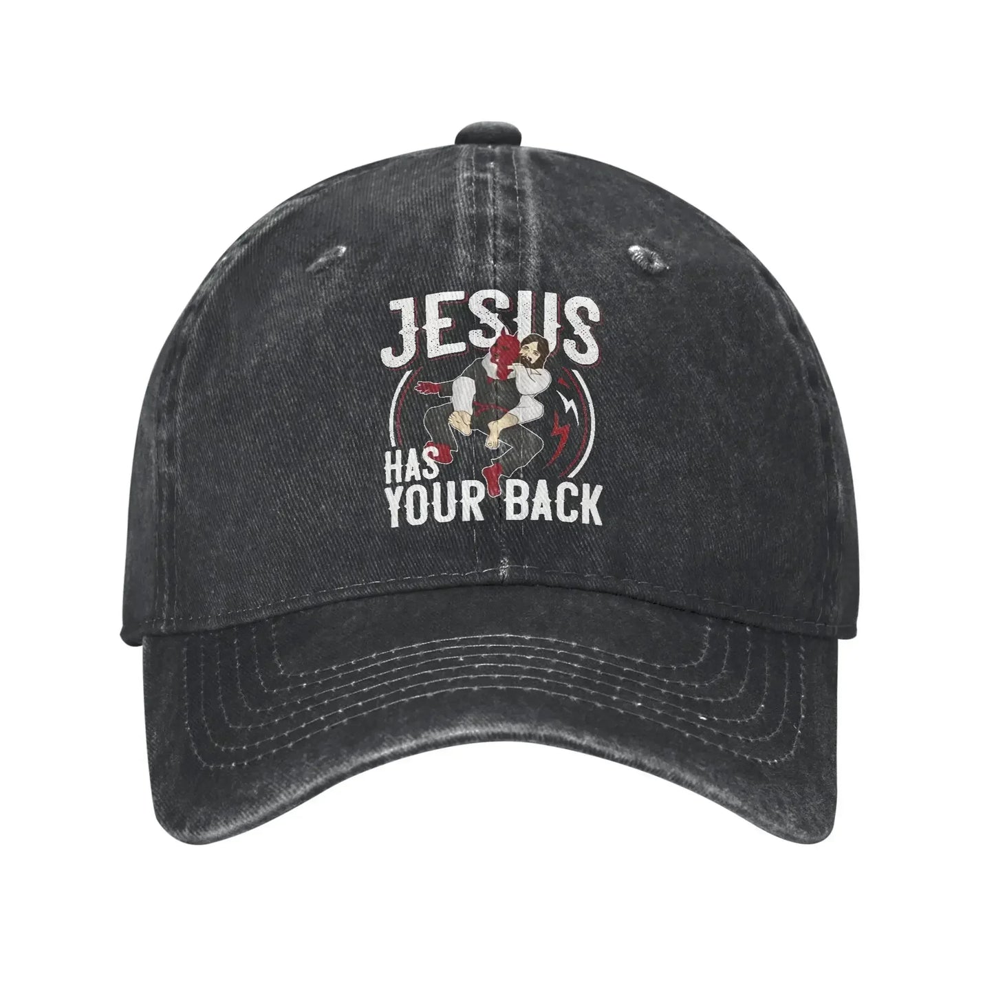Jesus Has Your Back Jiu Jitsu Baseball Cap