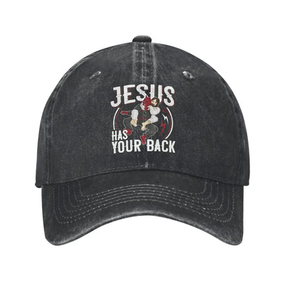 Jesus Has Your Back Jiu Jitsu Baseball Cap