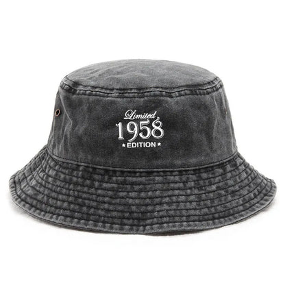 Vintage Washed Cotton Fisherman Bucket Cap