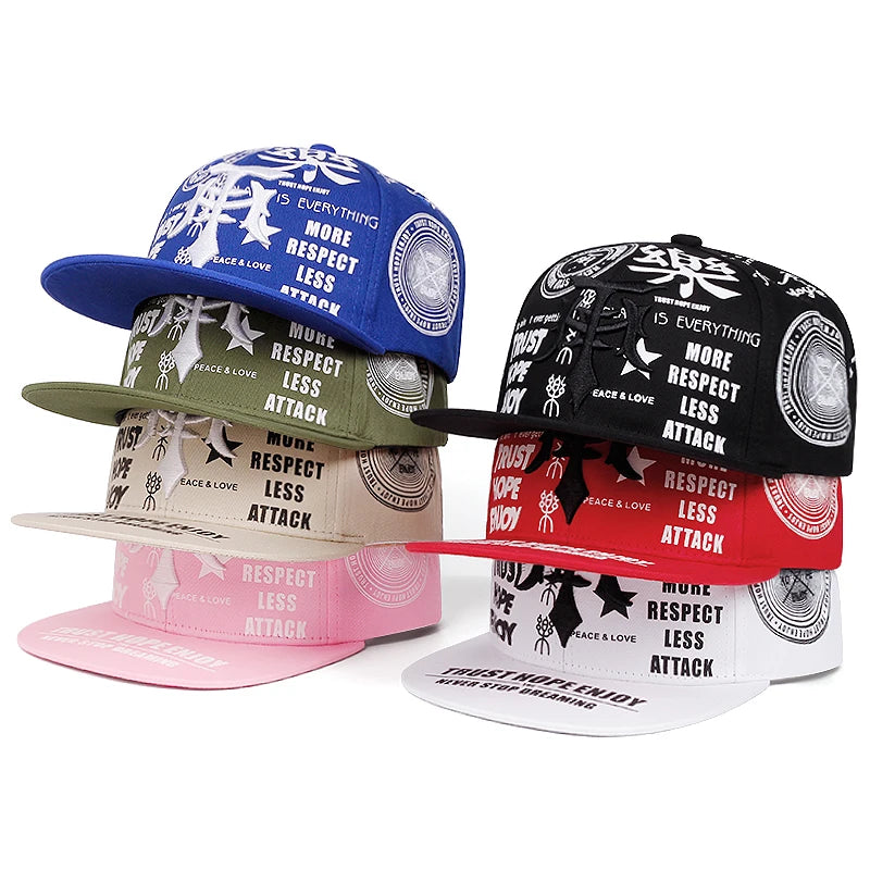 Le Dagger Graffiti Embroidery Snapback Cap