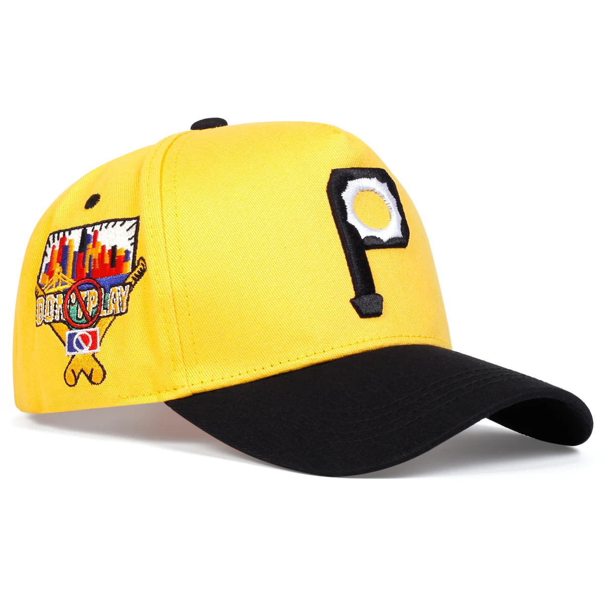 Unisex Personalized P Letter Embroidery Casual Baseball Cap