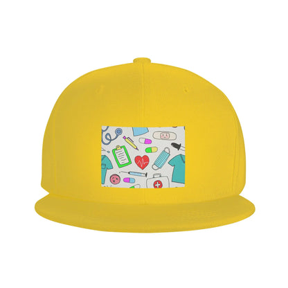Colorful Nursing Pattern Casual Outdoor Snapback Cap