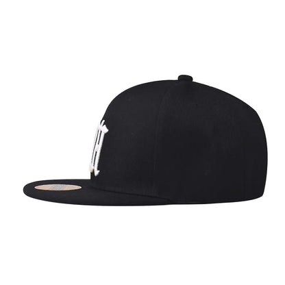 Unisex HH Letter Embroidery Flat Brim Hip Hop Cap
