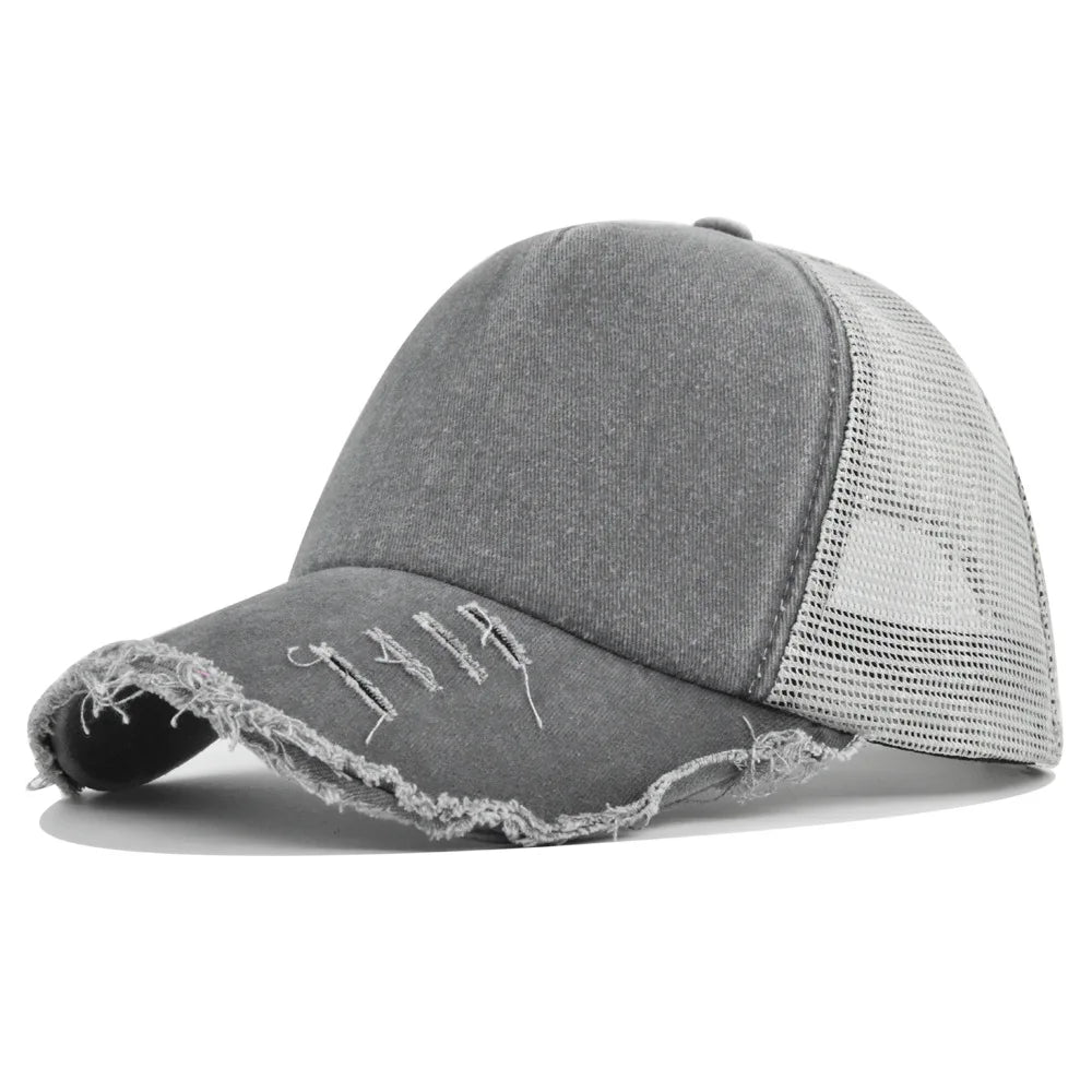 Washed Retro Hip Hop Snapback Cap