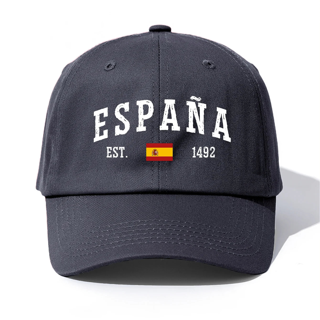 Espana Print Washed Retro Baseball Cap